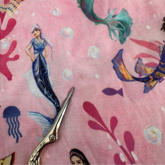 Posh Peanut Disney Little Mermaid Pajamas Set Size 5T 6T FLAW - Picture 2 of 4